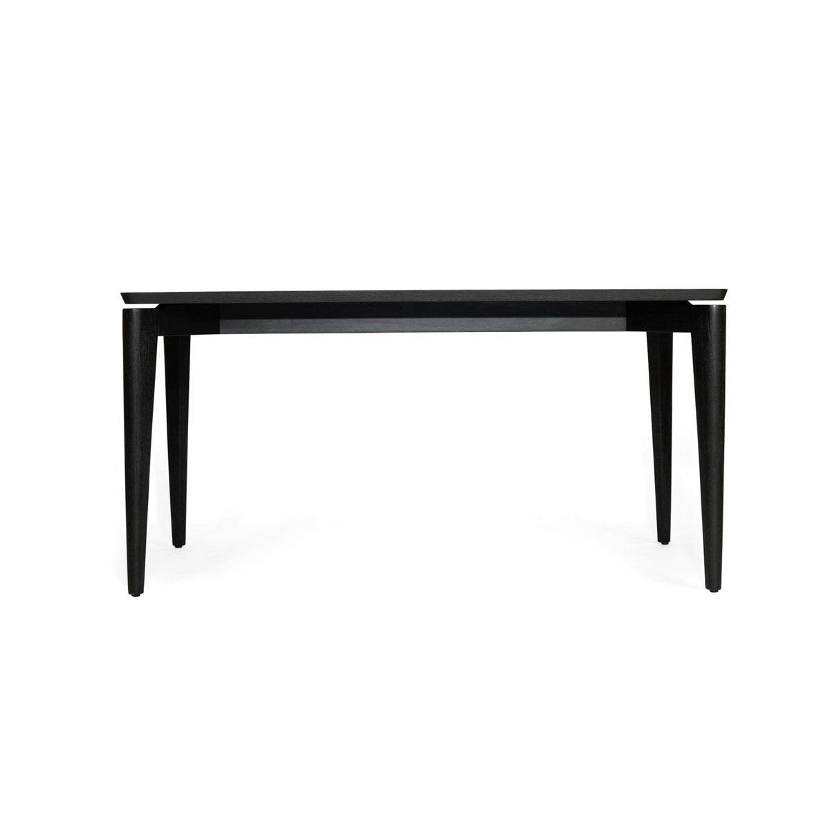 Keza Teak Wood Dining Table in Black – 1.5m - Notbrand