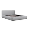 King Bed Frame - Pearl Grey Fabric - Notbrand