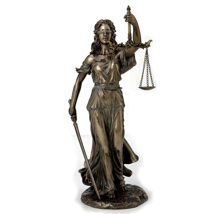La Justicia - Goddess Of Justice Bronze Figurine Medium - Notbrand