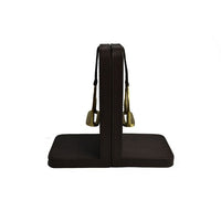 Set of 2 K.Brown Leather Bookends with Stirrup - Large - Notbrand