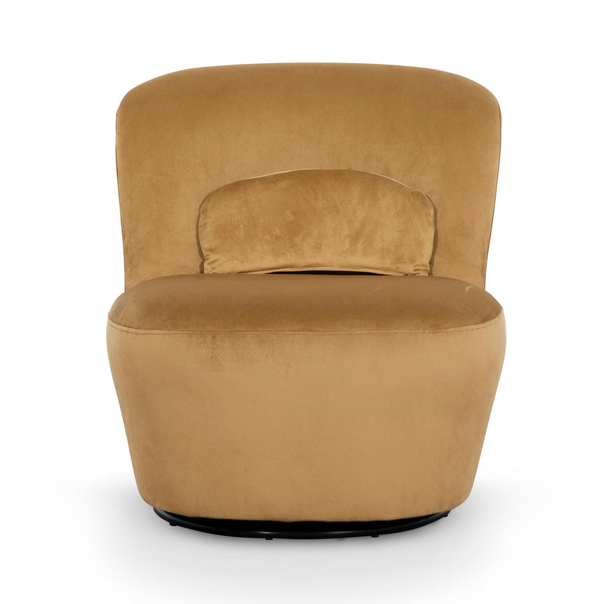 Sinko Swivel Lounge Chair - Mustard - Notbrand