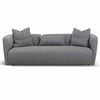 Aisa 3 Seater Fabric Sofa - Noble Grey - Notbrand