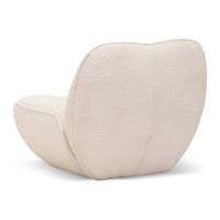Tjasa Lounge Chair - Ivory White Boucle - Notbrand