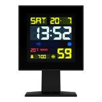 Newgate Monolith Lcd Alarm Clock - Black - Notbrand
