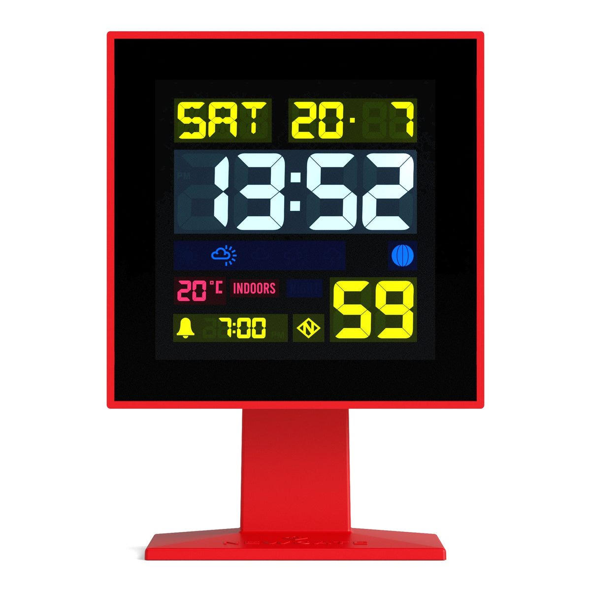 Newgate Monolith Lcd Alarm Clock Fire Engine - Red - Notbrand