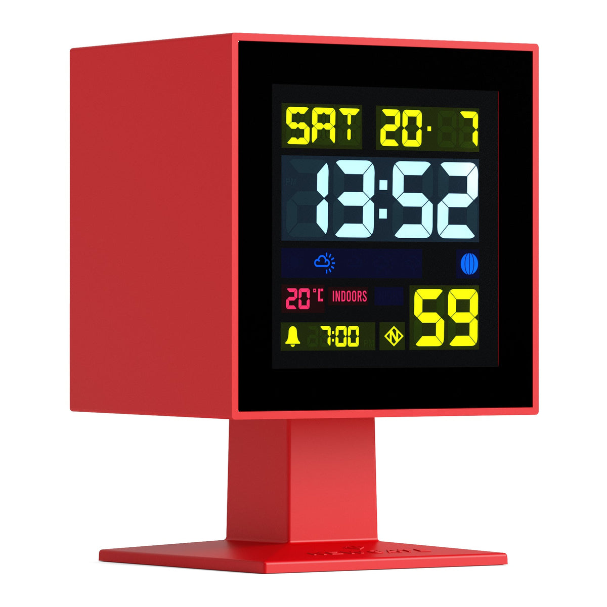 Newgate Monolith Lcd Alarm Clock Fire Engine - Red - Notbrand