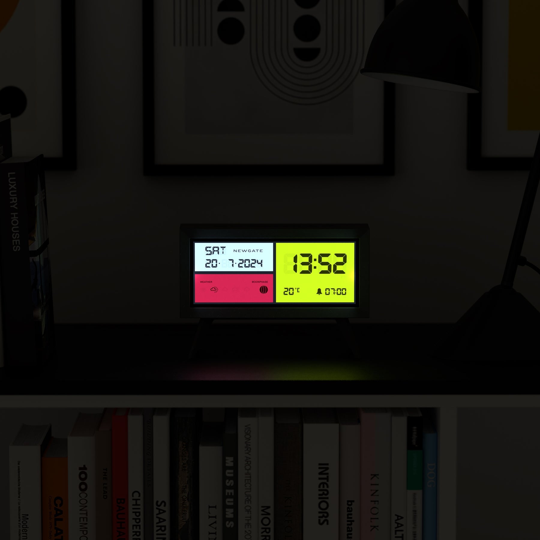 Newgate Spectronoma Lcd Alarm Clock Matte - Black - Notbrand