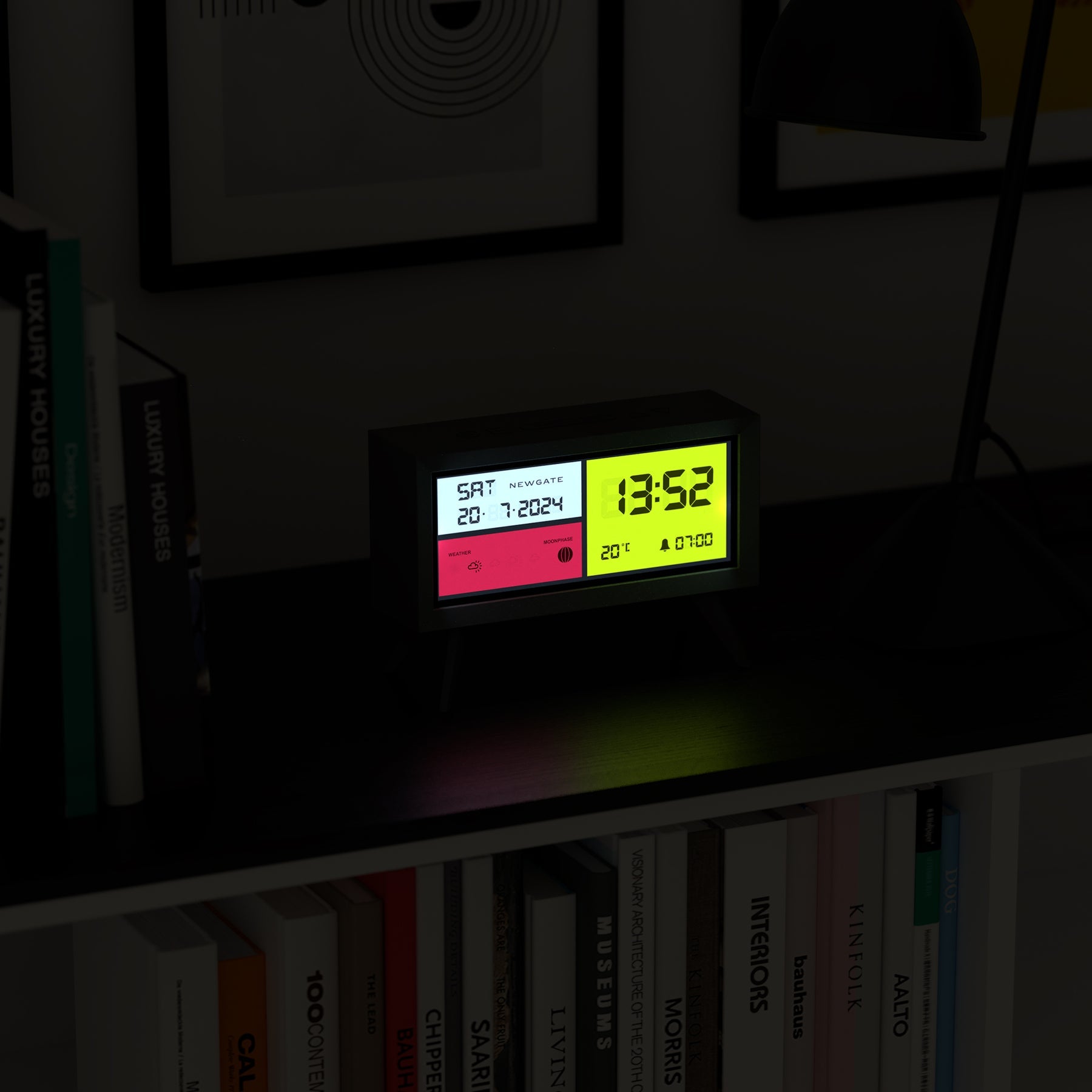 Newgate Spectronoma Lcd Alarm Clock Matte - Black - Notbrand