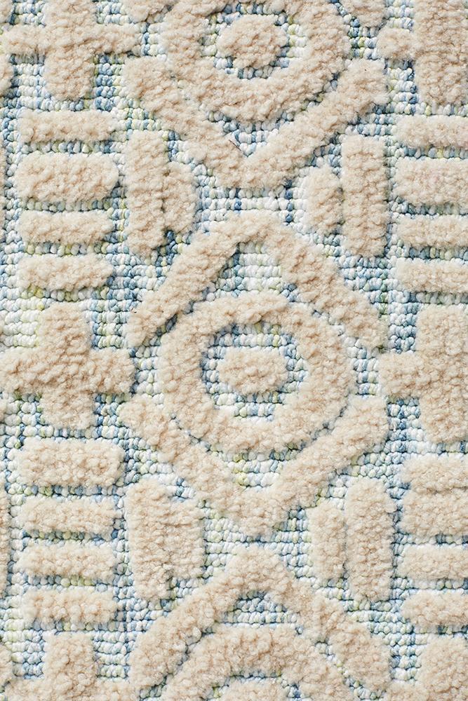 Levi Lucy Blue Green Rug - Notbrand