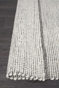 Loft Stunning Wool Black Rug - Notbrand
