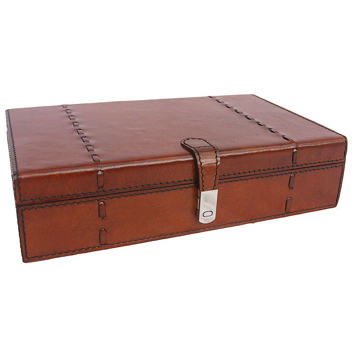 Yurman Tan Leather Jewellery Box - Notbrand