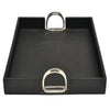 Leather Tray With Stirrups - Notbrand
