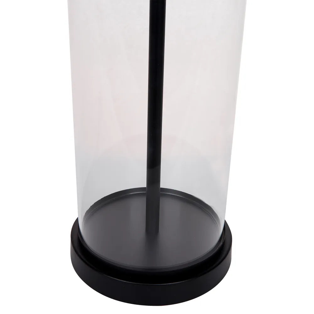 Left Bank Table Lamp - Black Base with Natural Shade - NotBrand