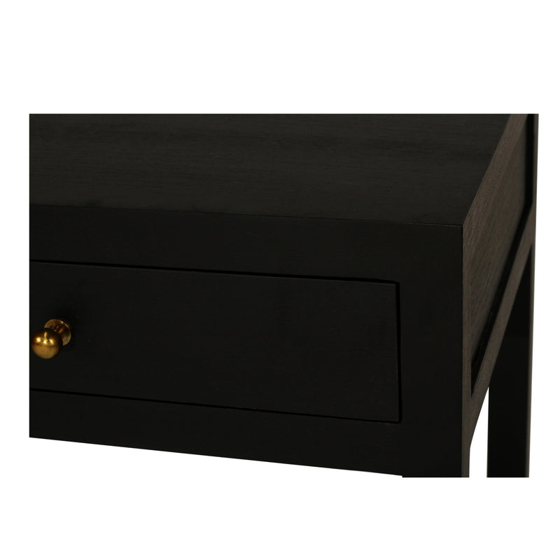 Jovty Oak Wood Console Table in Black - 150cm - Notbrand
