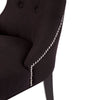 Set of 2 London Dining Chair - Black Linen - Notbrand