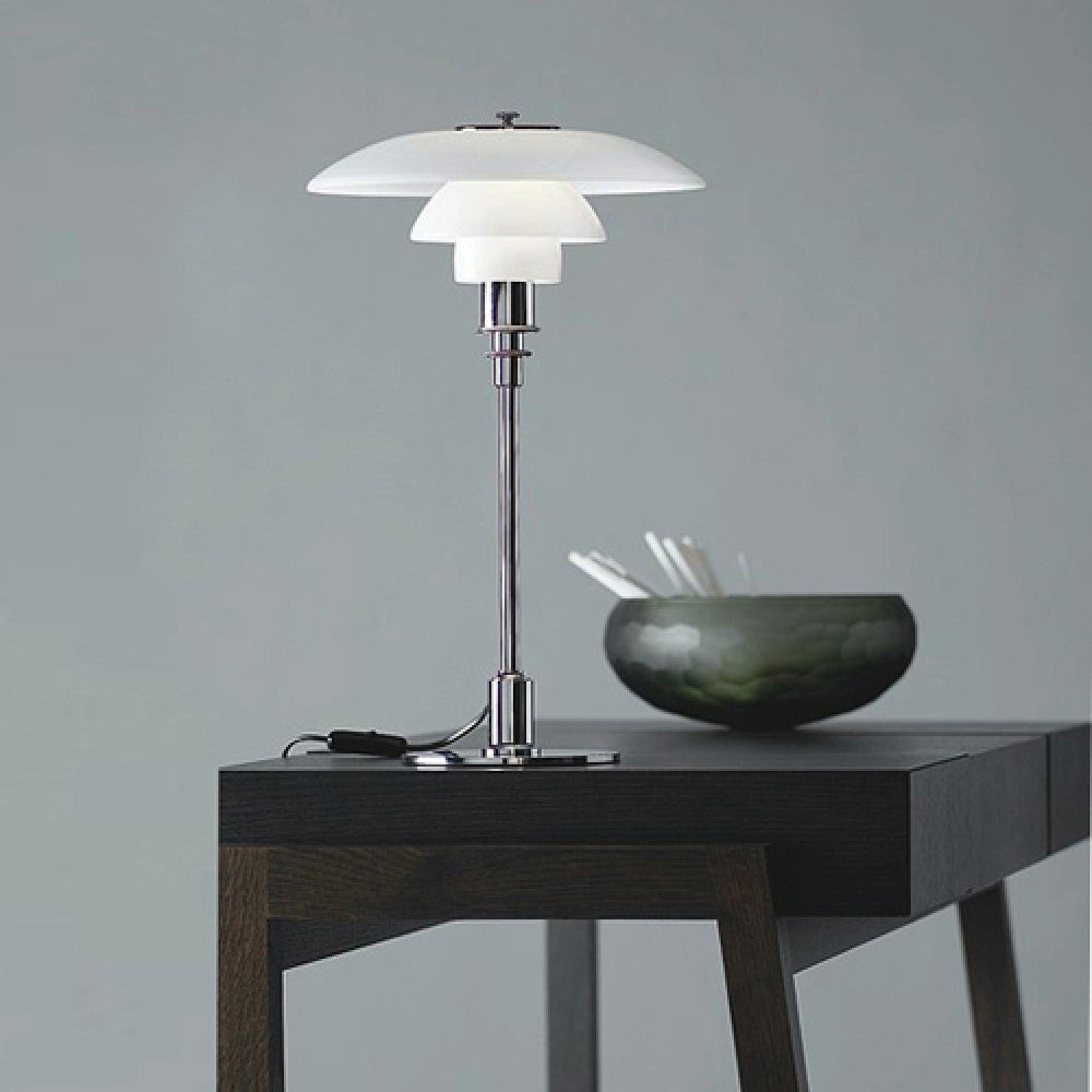 Leighton Replica Metal and Glass Table Lamp - Medium - Notbrand