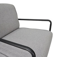 Robinson Light Grey Lounge Chair - Notbrand