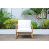 Luan Outdoor Sofa in White – 1 Seater - NotBrand