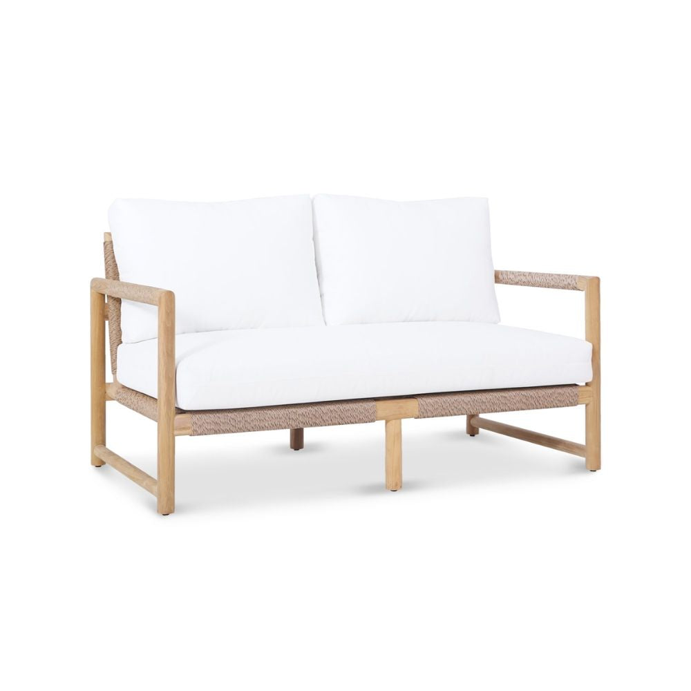 Luan Outdoor Sofa in White – 2 Seater - NotBrand