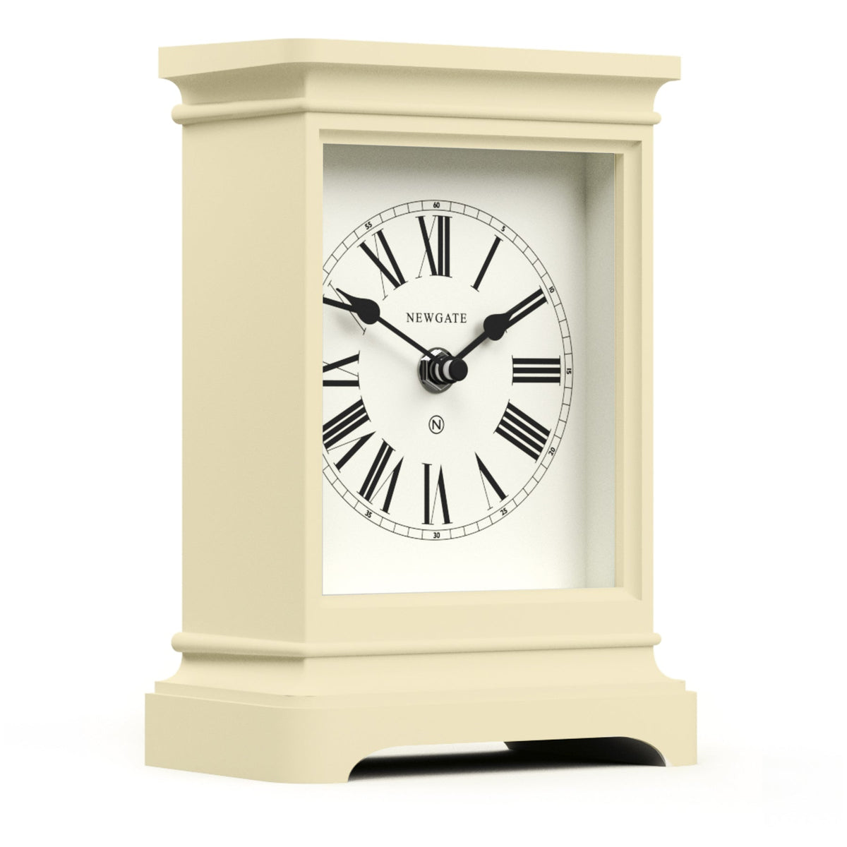 Newgate Time Lord Mantel Clock Matte Linen - White - Notbrand