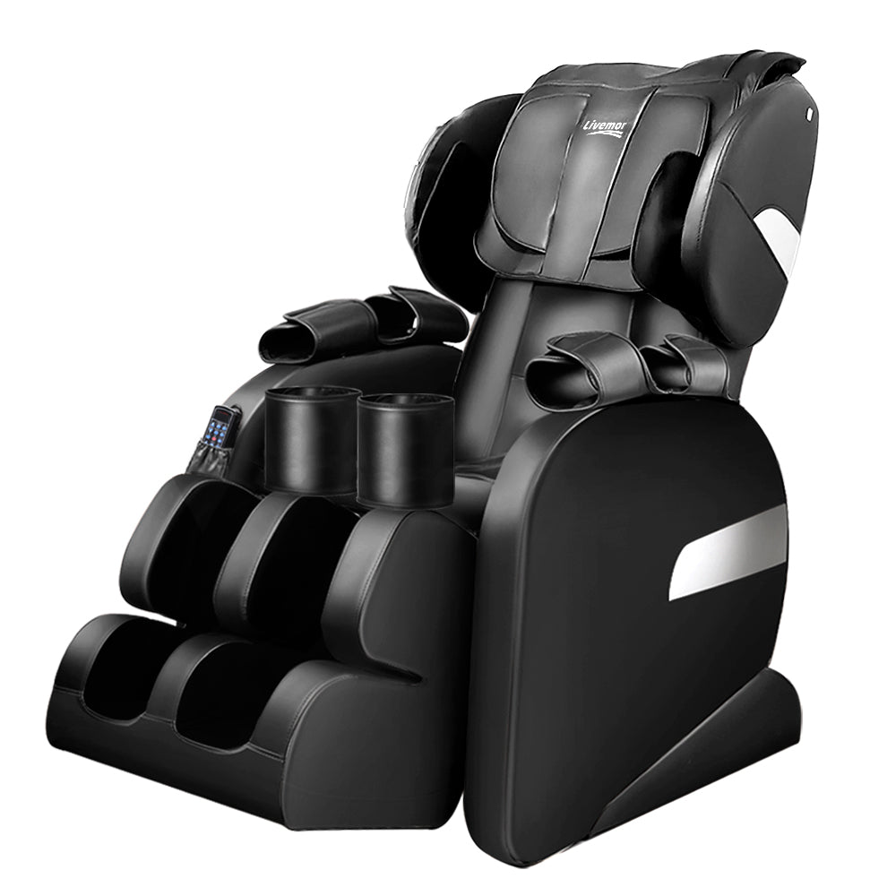 Livemor Electric Massage Chair - Black - Notbrand