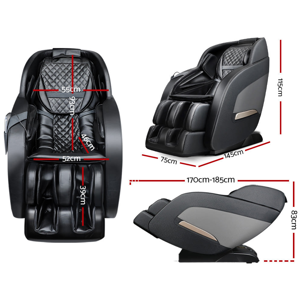Livemor Electric Massage Chair Zero Gravity Recliner Shiatsu Heating Massager - Notbrand