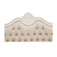 Louis French Provincial Upholstered Headboard in White - Range - Notbrand