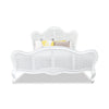 Parisian Rattan & Mindy Wood King Bed In White - Range - Notbrand