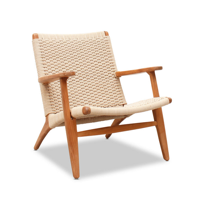 String & Teak Wood Weave Chair - Natural - Notbrand
