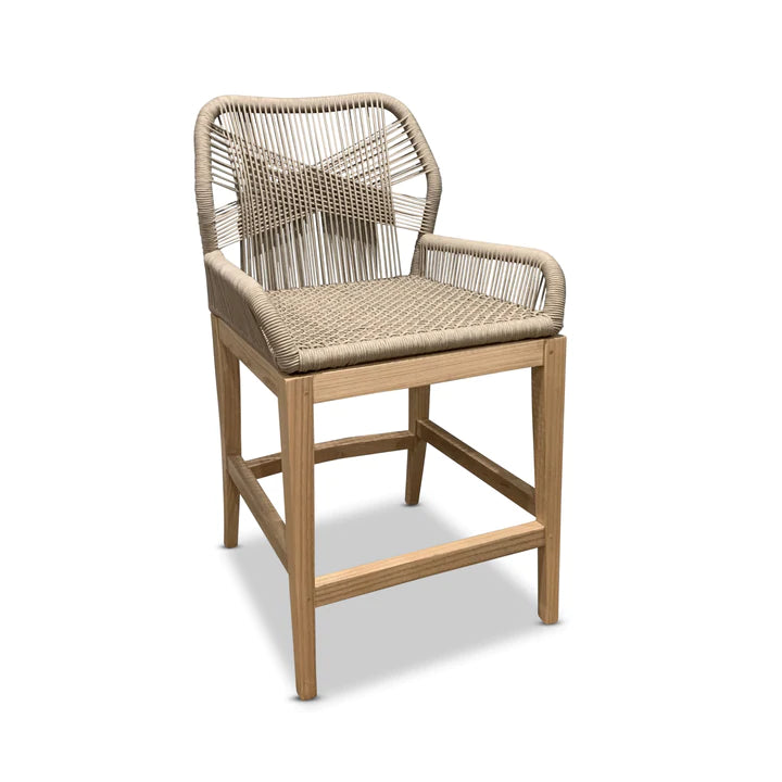 Zion Rope Weave Counter Stool - Natural - Notbrand