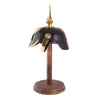 WWI Prussian Pickelhaube Spike Helmet with Wooden Stand - Notbrand
