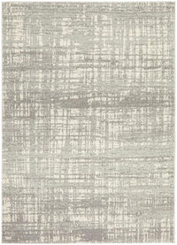 Mirage Ashley Abstract Modern Silver Grey Rug - Notbrand