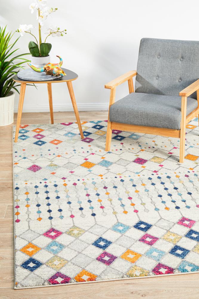 Mirage Peggy Tribal Morrocan Style Multi Rug - Notbrand