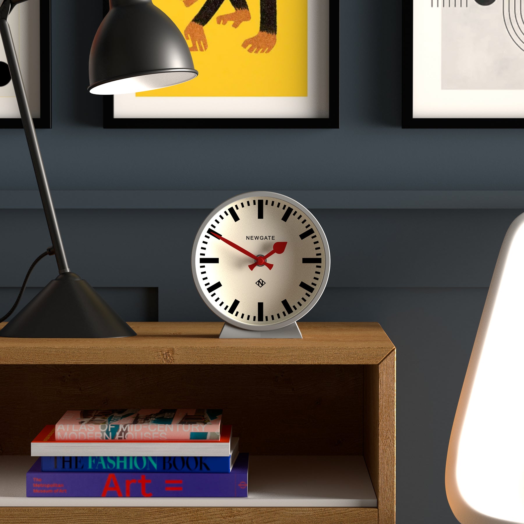 Newgate Railway Mantel Clock Posh - Grey - Notbrand