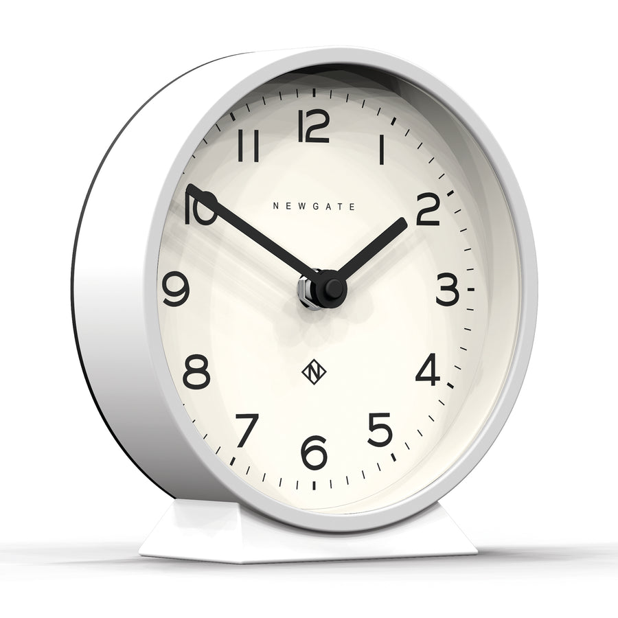 Newgate M Mantel Pebble Clock - White - Notbrand