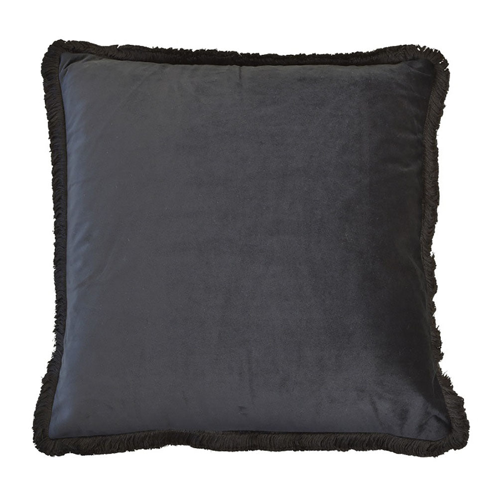 Mornington Velvet Cushion - Black - Notbrand