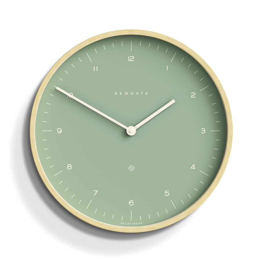 Newgate Mr Clarke Pale Wood Clock - Bubble Green - Notbrand