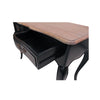 Provincial Mindy Wood Hall Table With 2 Drawers - Black - Notbrand