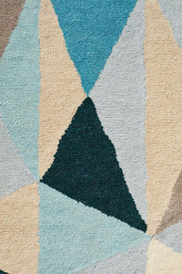 Matrix Pure Wool 901 Turquoise Rug - Notbrand