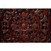 Mahir Hand Carved 3 Door Sideboard - Brown - Notbrand