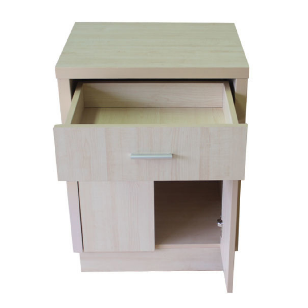 Malva Bedside Table with Drawer & Cabinet - Notbrand