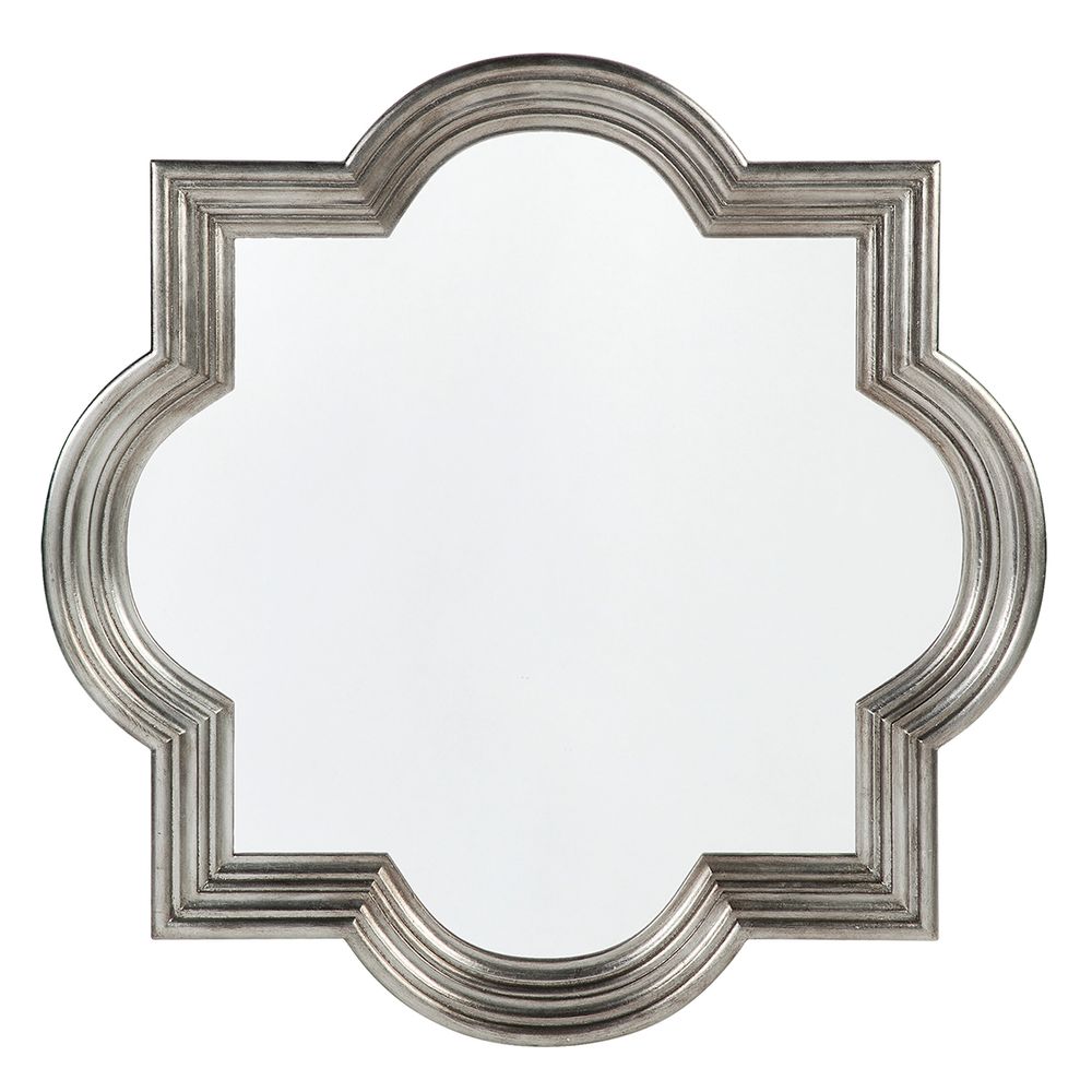 Marrakech Wall Mirror - Large Antique Silver - Notbrand