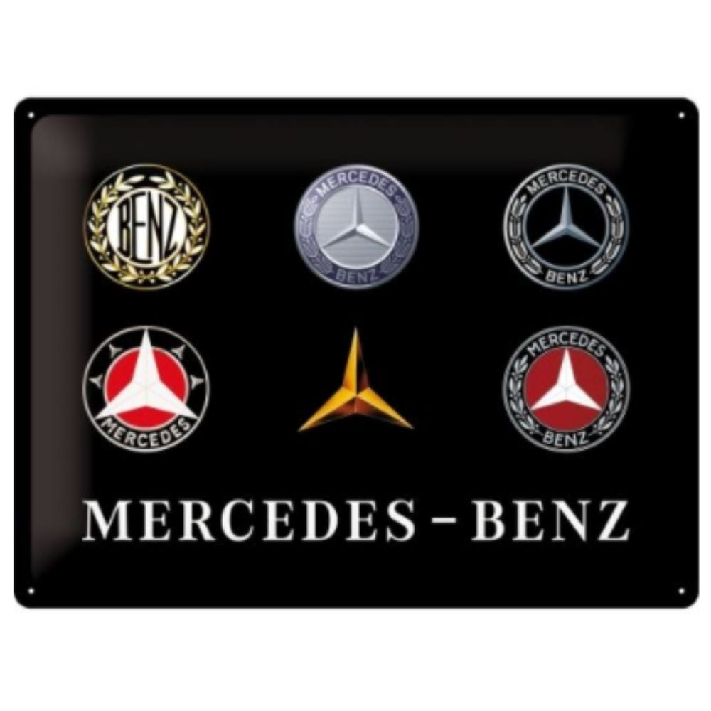 Mercedes-Benz Logo Evolution - Large Sign