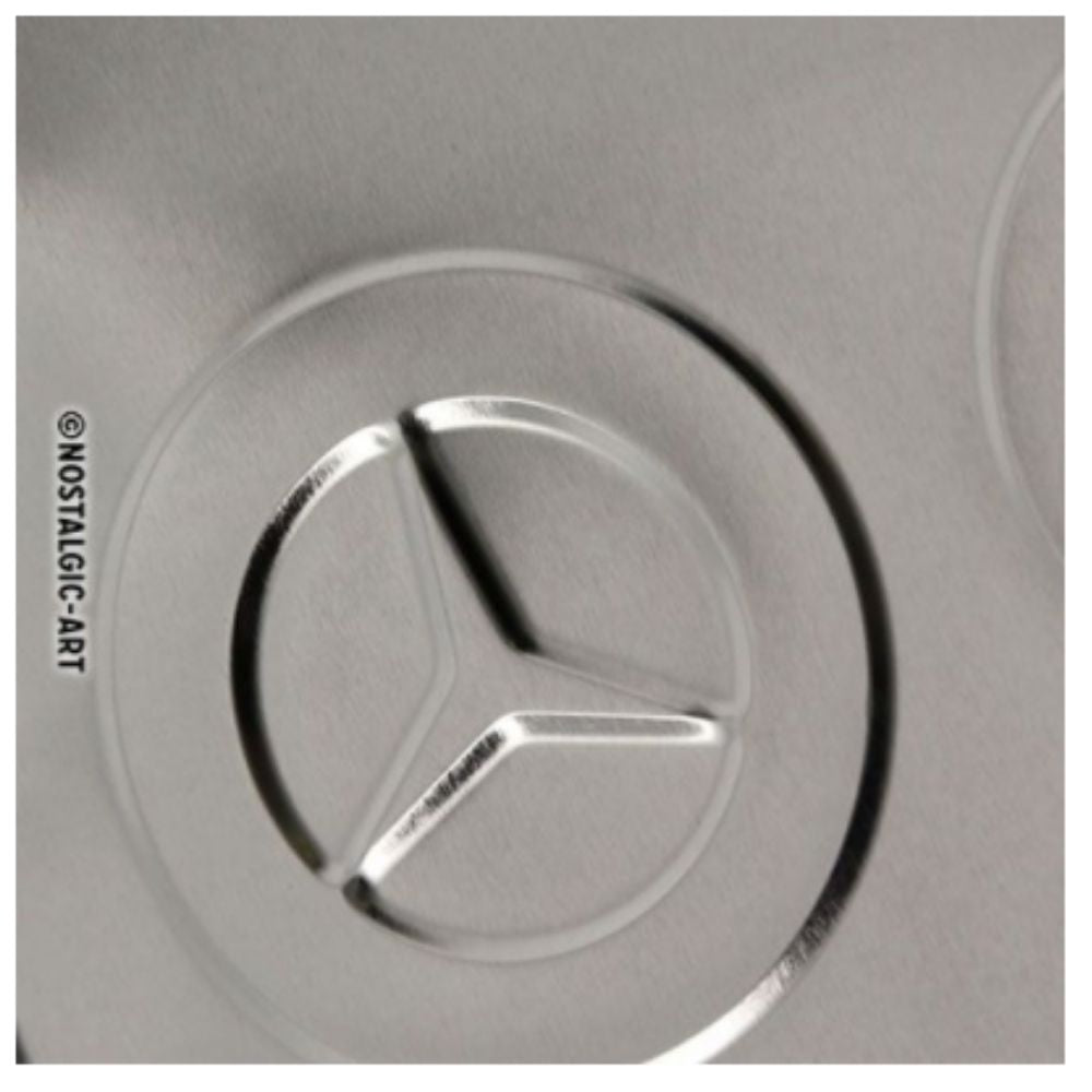Nostalgic-Art Long Sign Mercedes-Benz Logo Evolution - NotBrand
