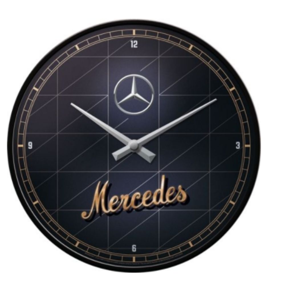 Mercedes-Benz Silver & Gold - Wall Clock - NotBrand