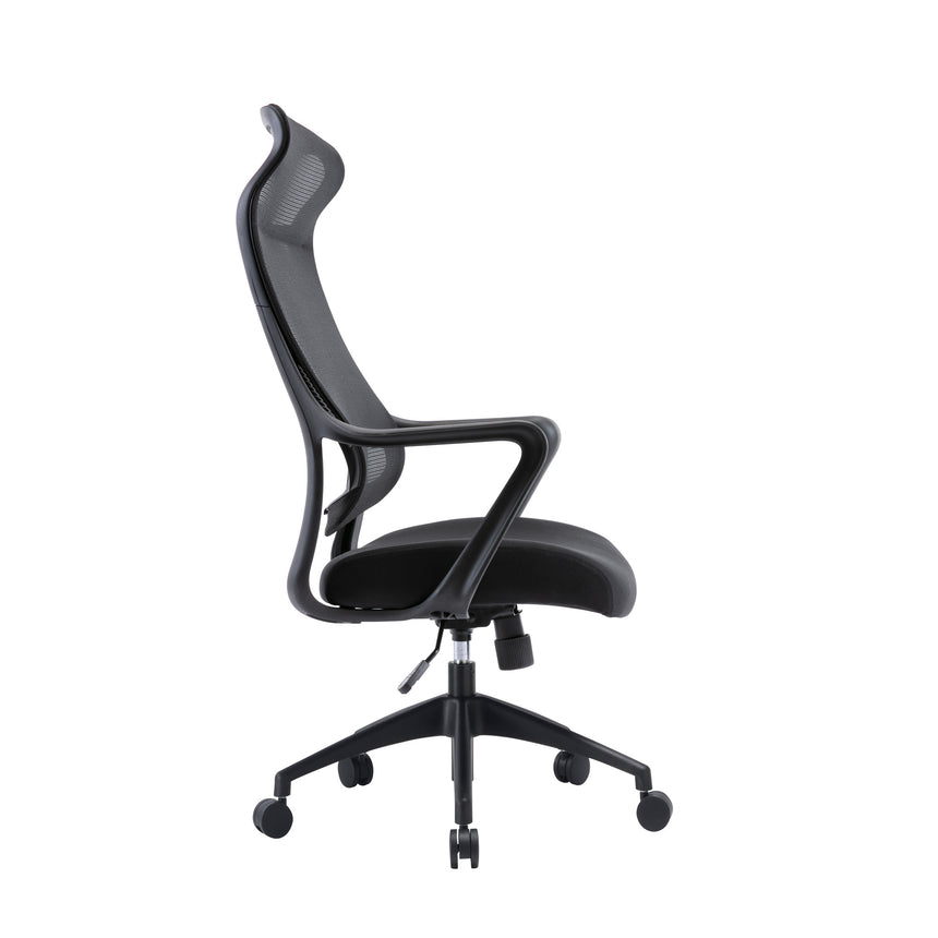 Catobu Mesh Back & Fabric Cushion Seat Office Chair - Black - Notbrand