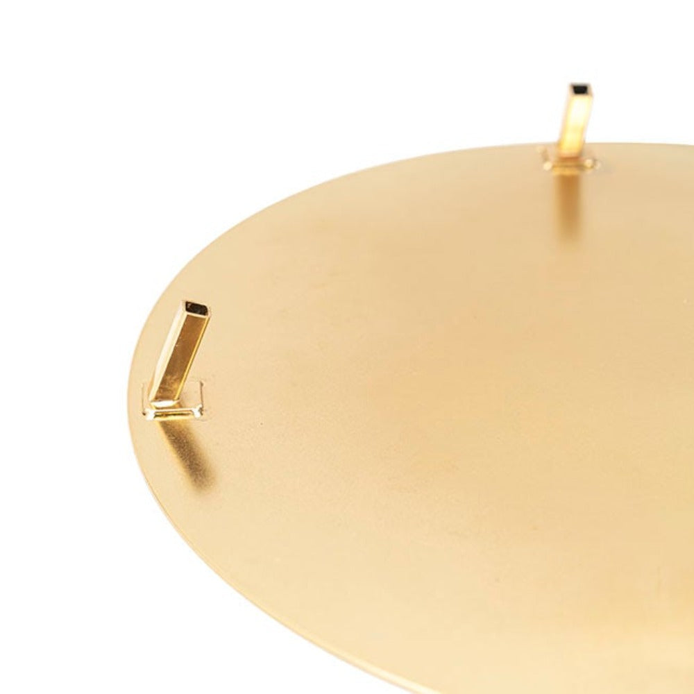 Metal Centrepiece Circular Curve Stand Gold (30cmDx90cmH) - Notbrand