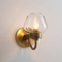 Laith Replica Metal Wall Sconce in Brass - Notbrand