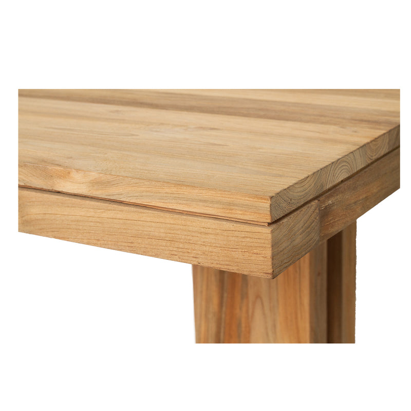 Mauria Solid Teak Dining Table – 2.4m - Notbrand