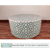 Moroccan Bone Inlay Round Coffee Table - Mint Green - Notbrand